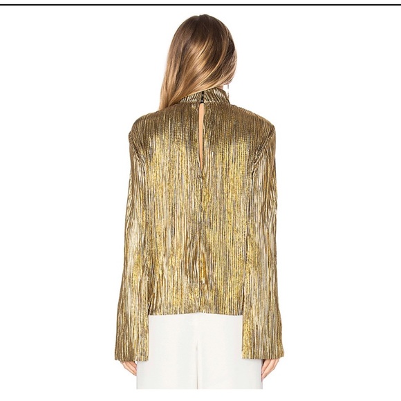 House of Harlow 1960 x REVOLVE Gold Lynn Blouse - Picture 3 of 9